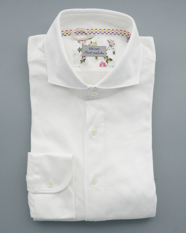 Orian Shirt Pure Cotton Jersey White