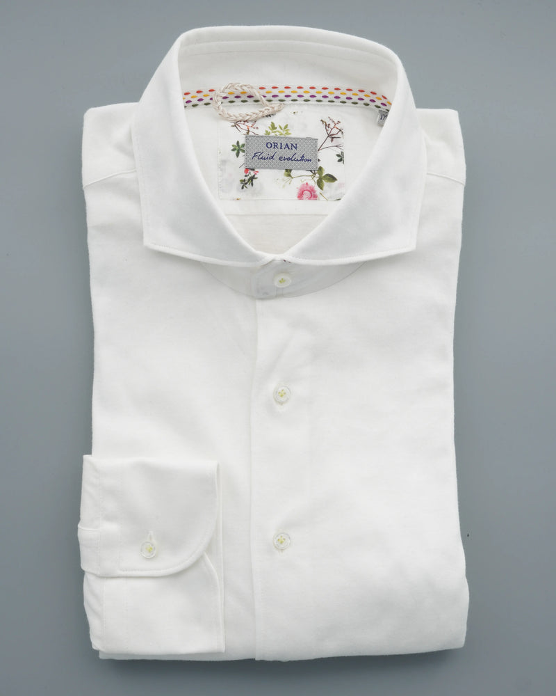 Orian Shirt Pure Cotton Jersey White