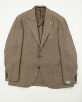 Studio 73 Jacket Solbiati Linen Light Brown