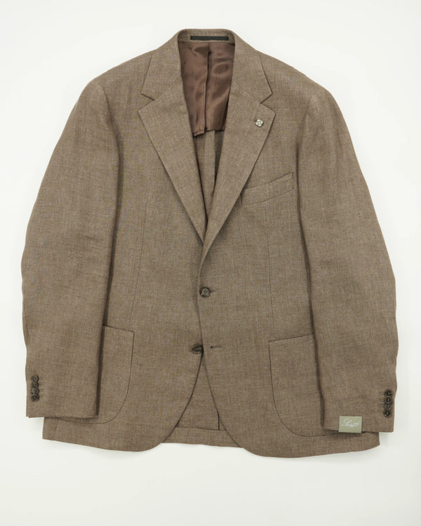 Studio 73 Jacket Solbiati Linen Light Brown