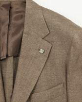 Studio 73 Jacket Solbiati Linen Light Brown