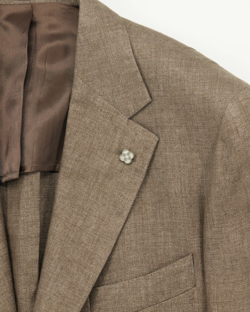 Studio 73 Jacket Solbiati Linen Light Brown