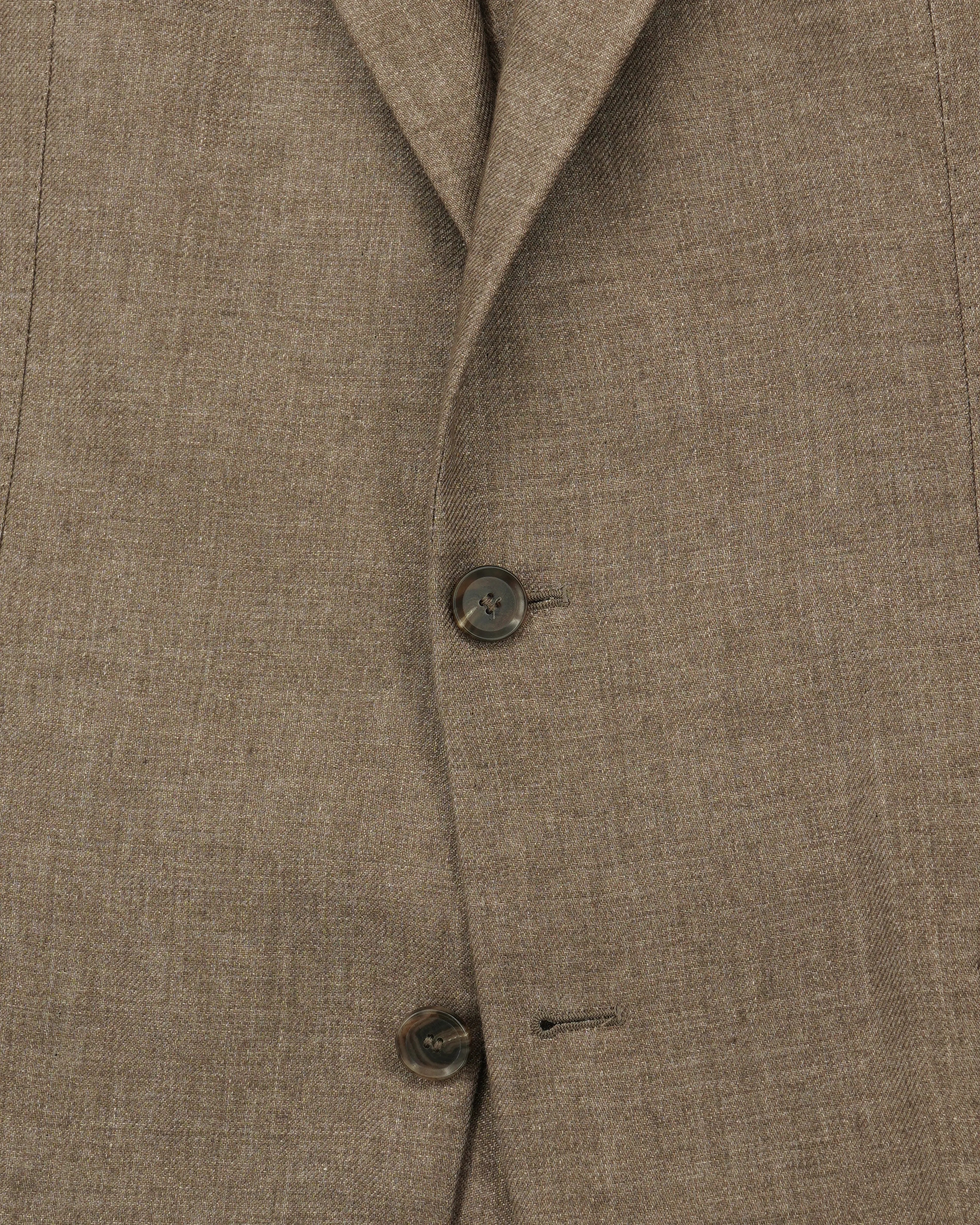 Studio 73 Jacket Solbiati Linen Light Brown
