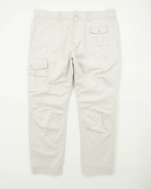 Dondup Alan Cargo Pure Cotton Light Grey