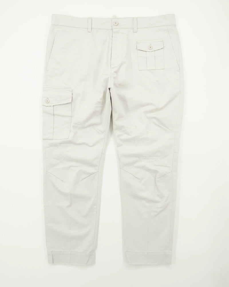 Dondup Alan Cargo Pure Cotton Light Grey