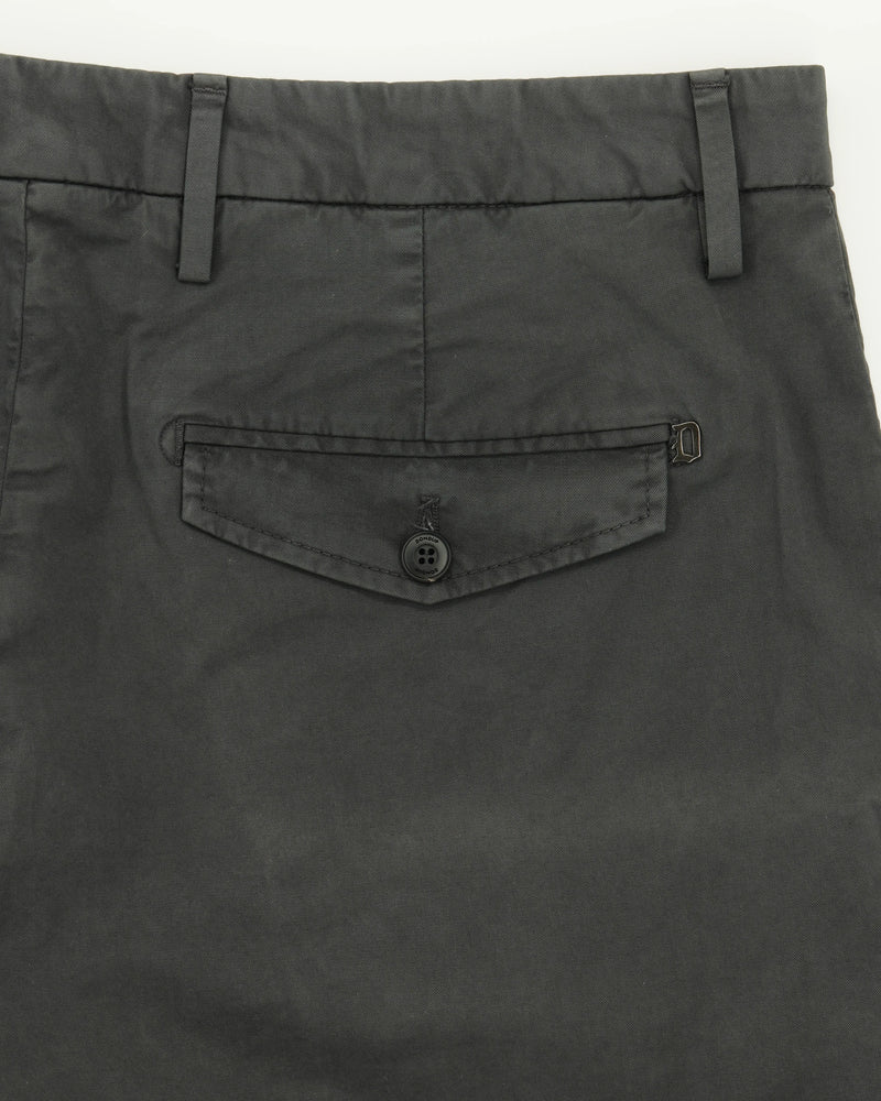 Dondup Shorts Cotton Stretch Washed Black