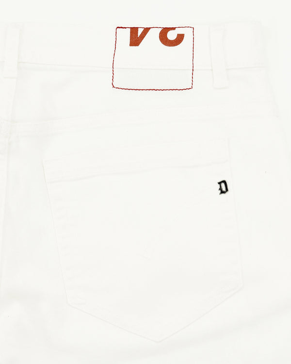 Dondup George Stretch Denim White