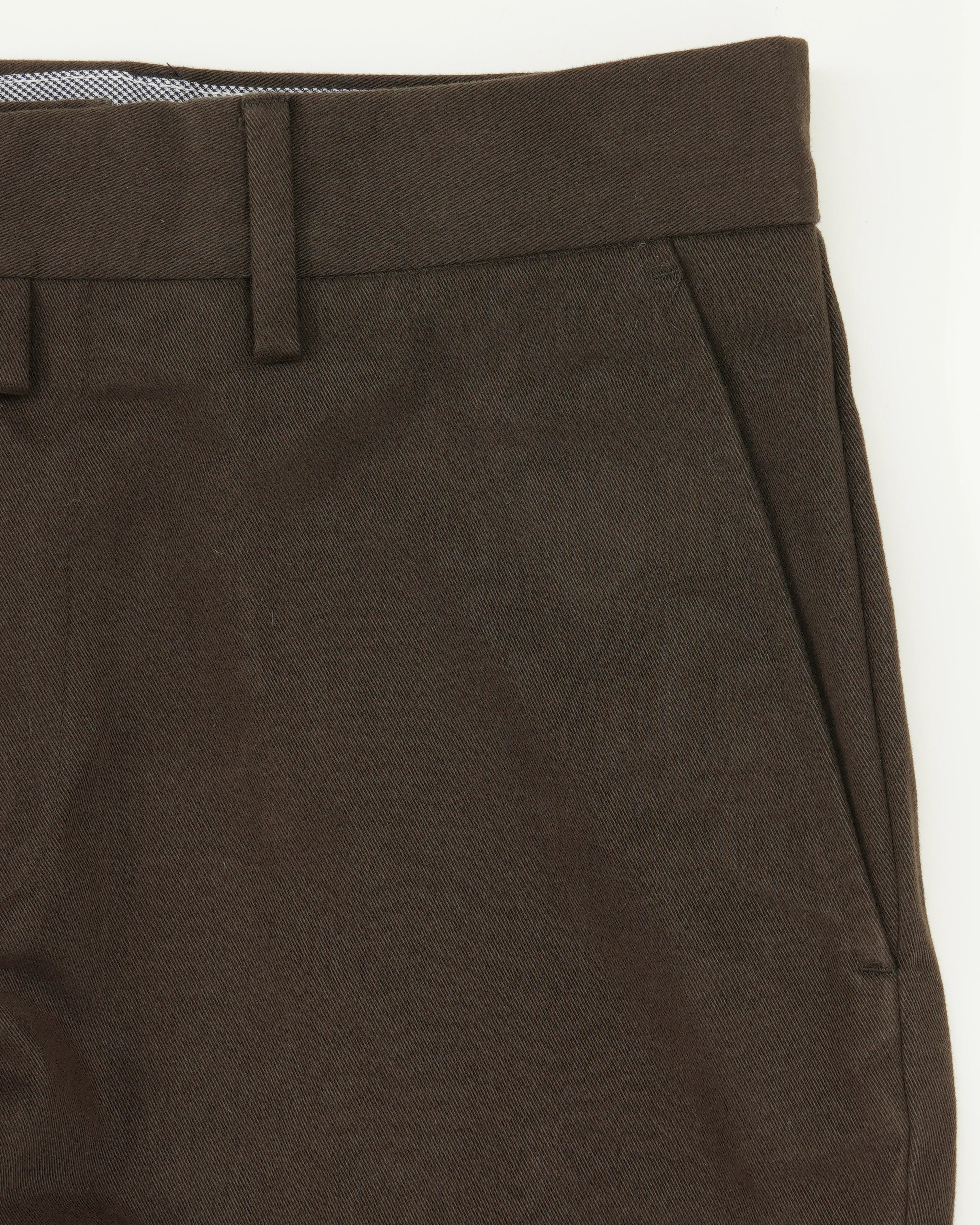 Cadini Trousers Soft Touch Pure Cotton Brown
