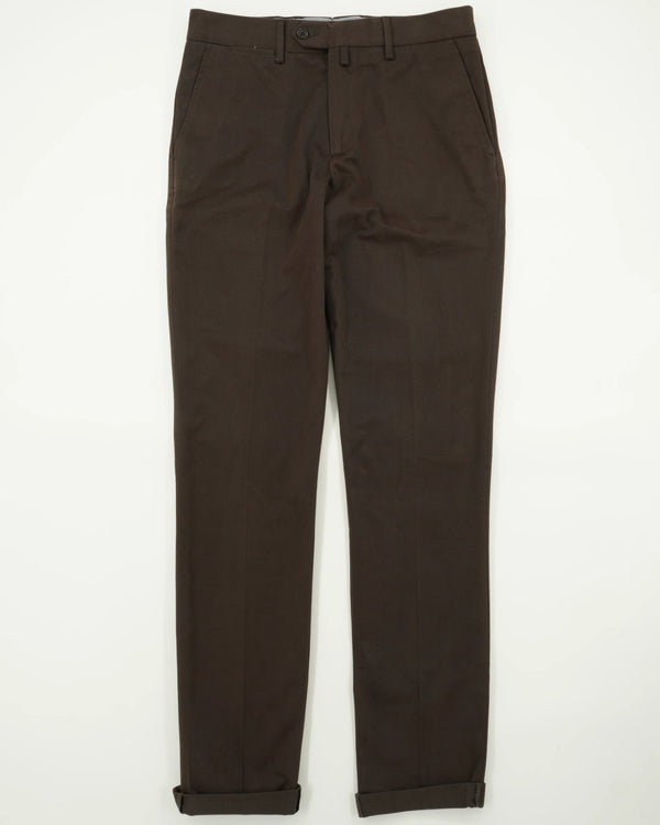 Cadini Trousers Soft Touch Pure Cotton Brown