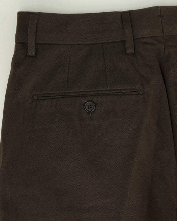Cadini Trousers Soft Touch Pure Cotton Brown