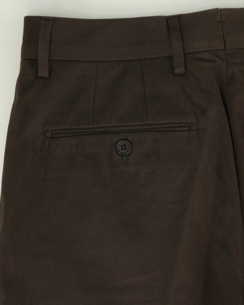 Cadini Trousers Soft Touch Pure Cotton Brown