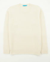 Drumohr Crewneck Brushed Lambswool Cream