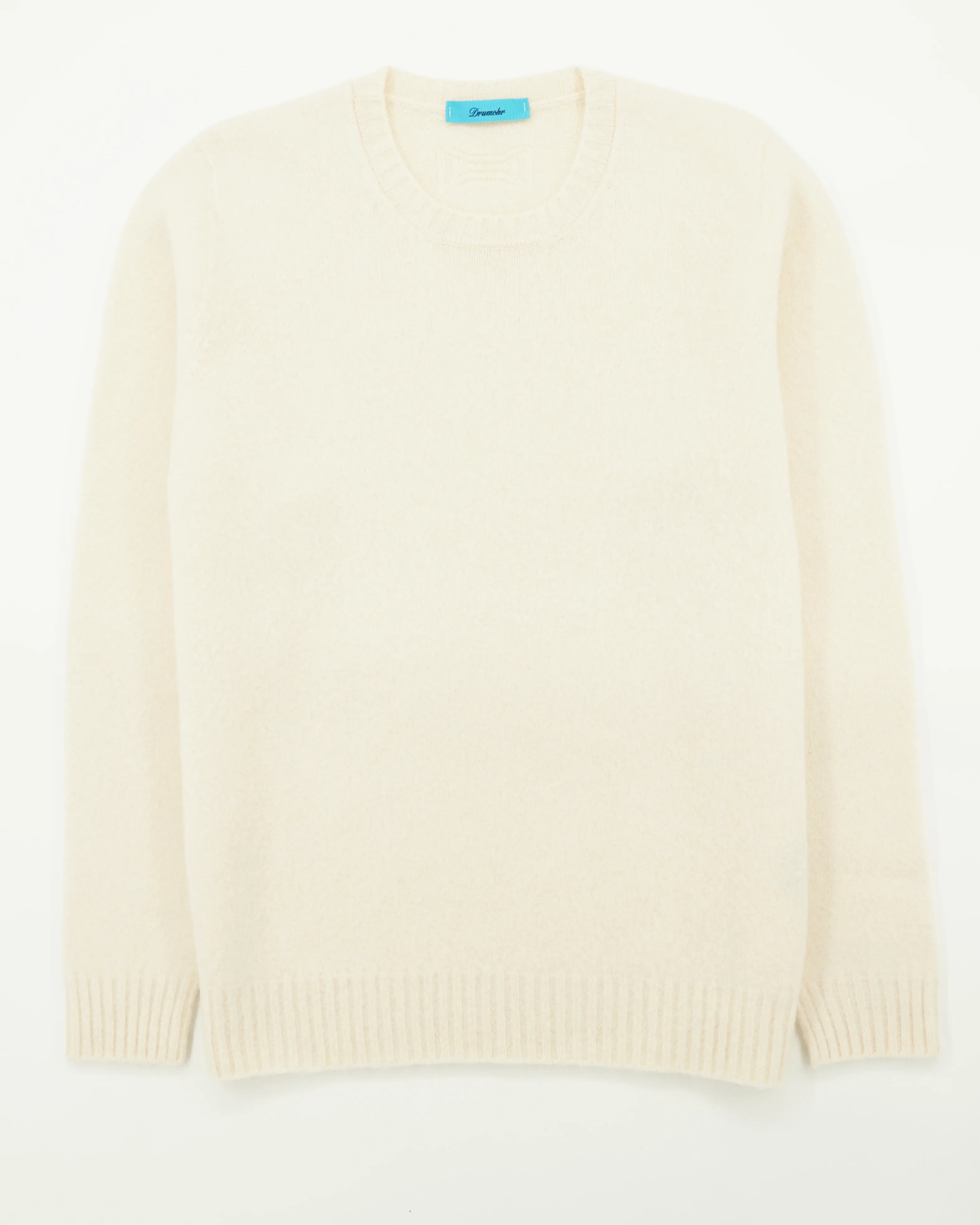 Drumohr Crewneck Brushed Lambswool Cream
