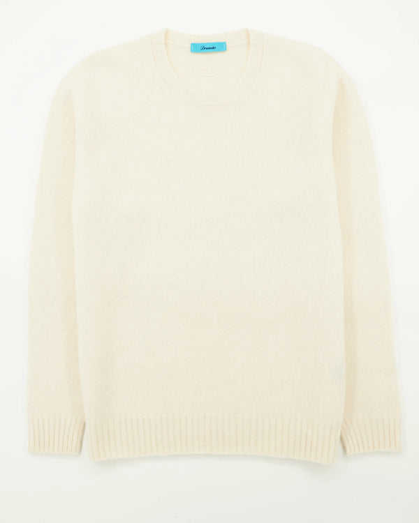 Drumohr Crewneck Brushed Lambswool Cream