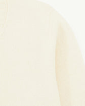 Drumohr Crewneck Brushed Lambswool Cream