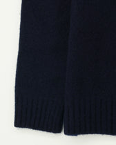 Drumohr Crewneck Brushed Lambswool Navy