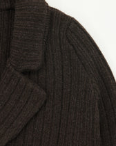 Drumohr Knitted Jacket Double-Breasted Wool Cashmere Brown