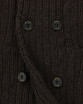 Drumohr Knitted Jacket Double-Breasted Wool Cashmere Brown