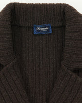 Drumohr Knitted Jacket Double-Breasted Wool Cashmere Brown