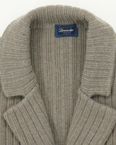 Drumohr Knitted Jacket Double-Breasted Wool Cashmere Taupe