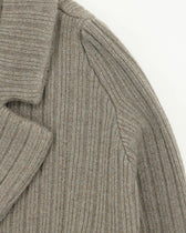 Drumohr Knitted Jacket Double-Breasted Wool Cashmere Taupe