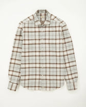 Sonrisa Shirt Heavy Flannel Grey Brown Check