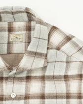 Sonrisa Shirt Heavy Flannel Grey Brown Check