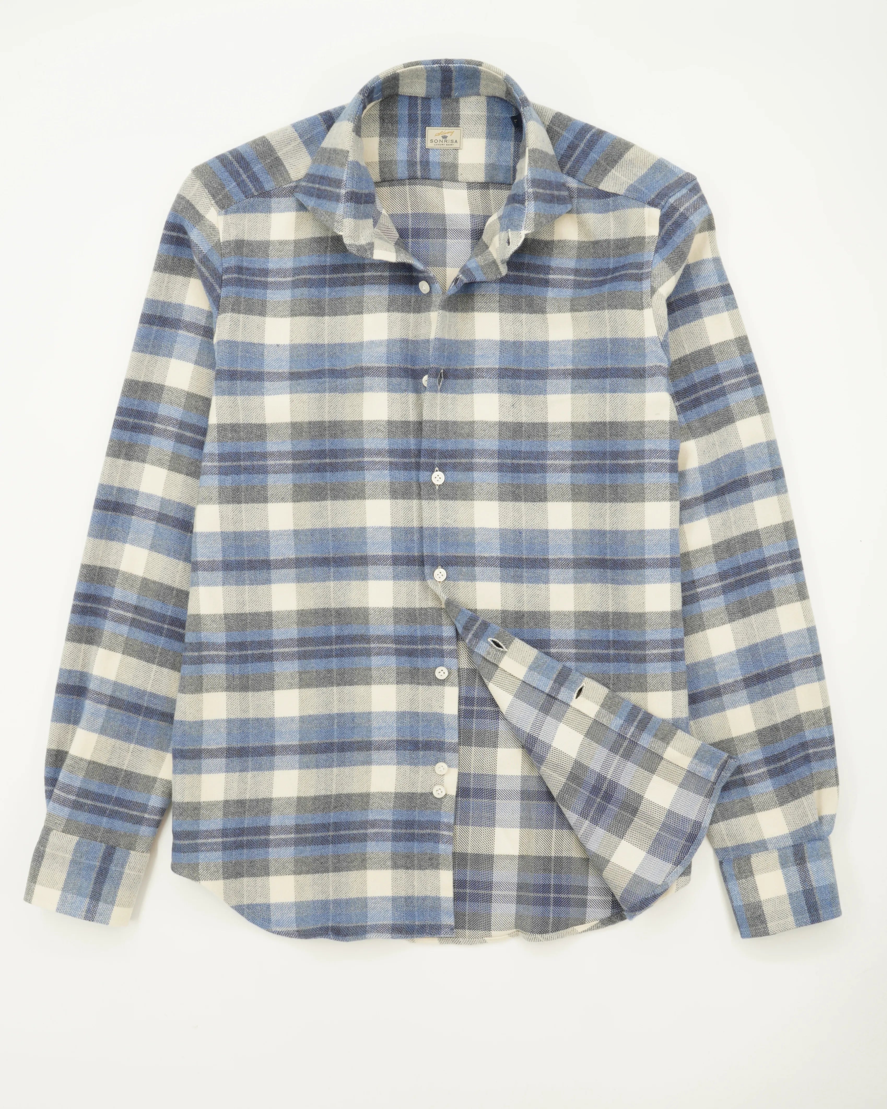 Sonrisa Shirt Heavy Flannel Blue Check