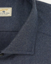 Sonrisa Shirt Flannel Pure Cotton Navy