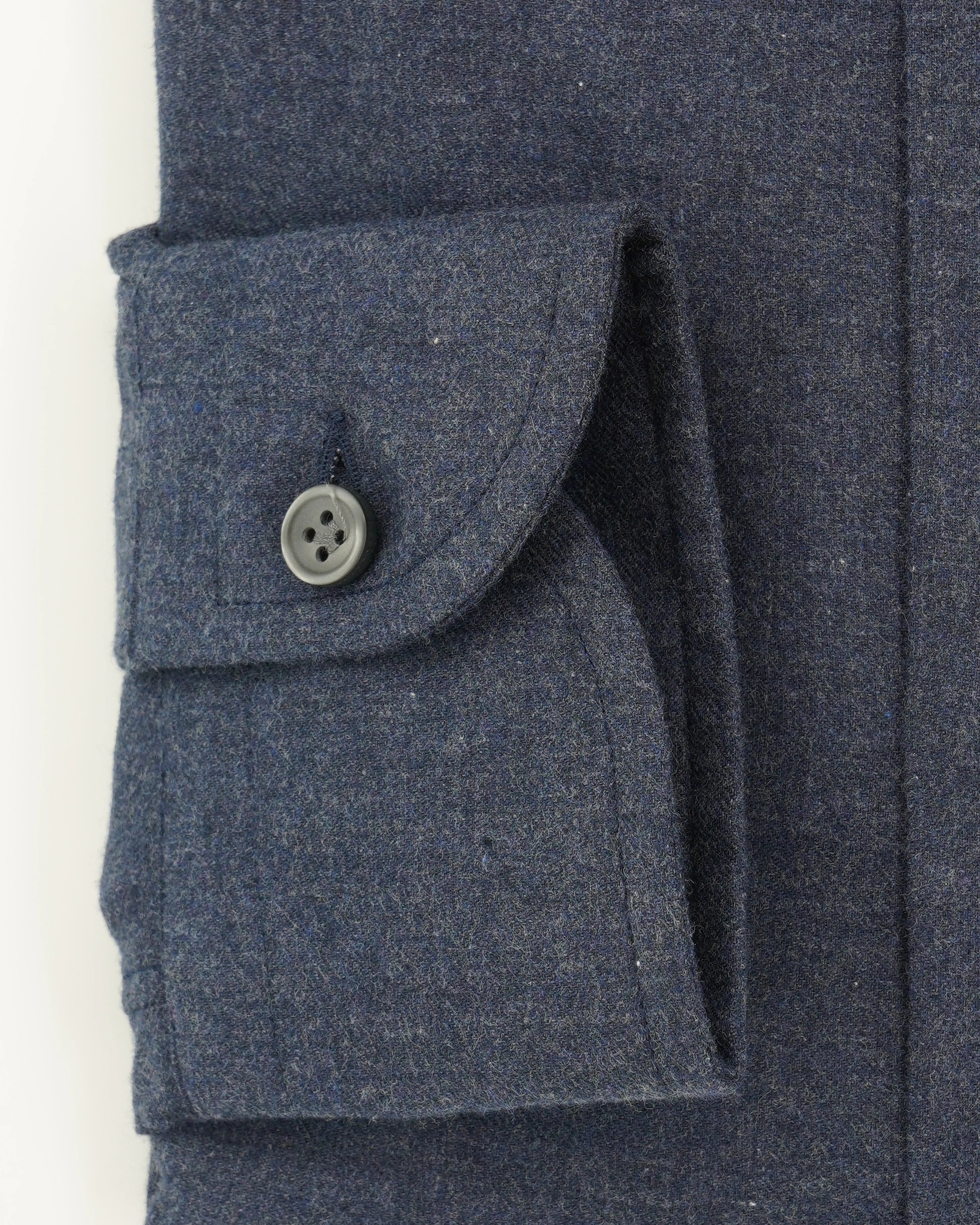Sonrisa Shirt Flannel Pure Cotton Navy