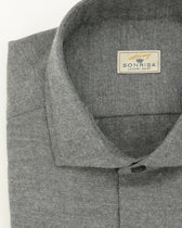Sonrisa Shirt Flannel Pure Cotton Grey