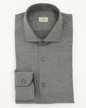 Sonrisa Shirt Flannel Pure Cotton Grey