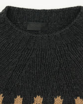 Dondup Crewneck Jacquard Washed Black