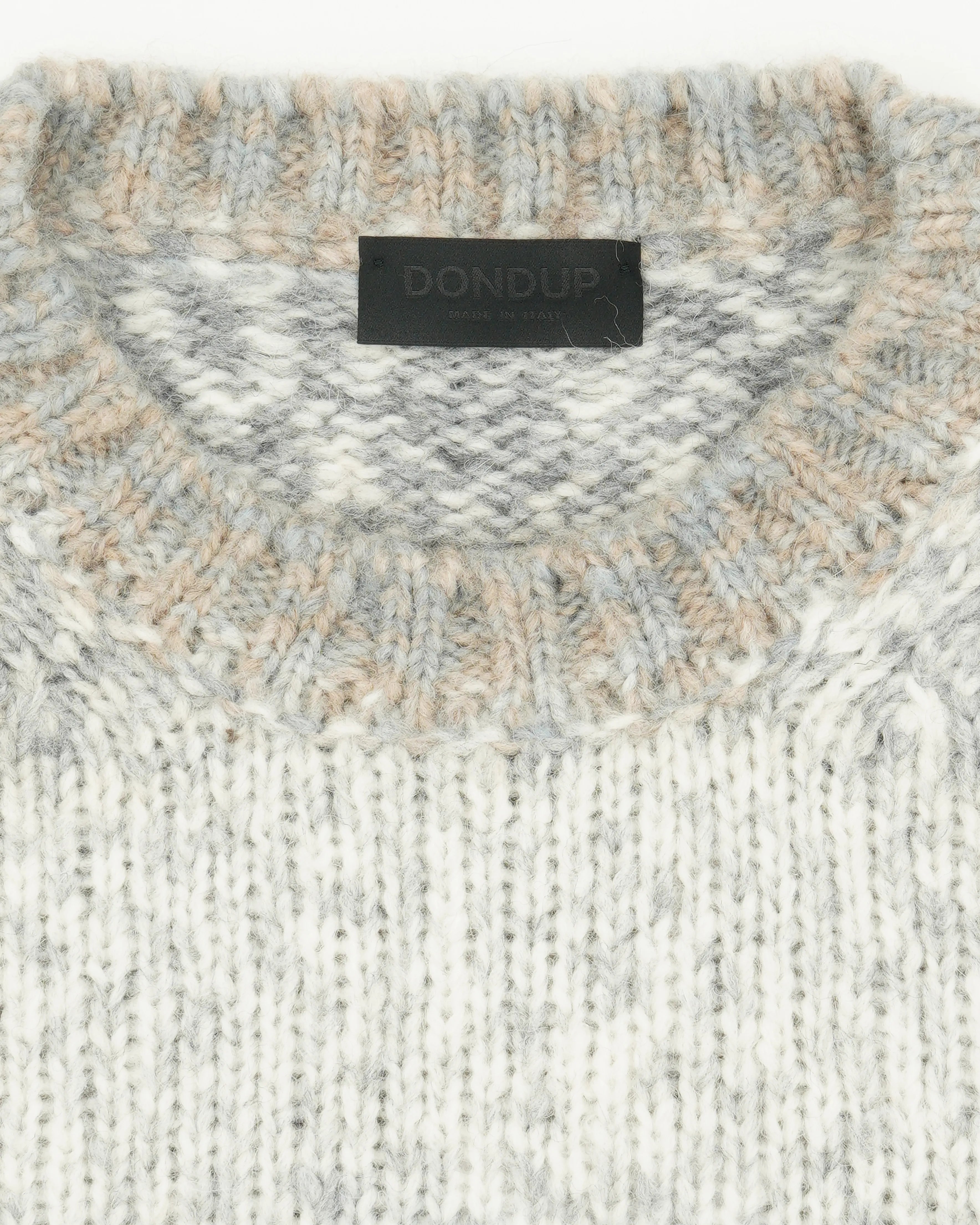 Dondup Crewneck Alpaca Blend Light Grey