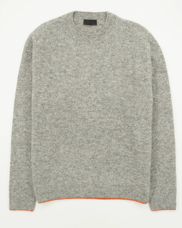 Dondup Crewneck Alpaca Silk Blend Grey