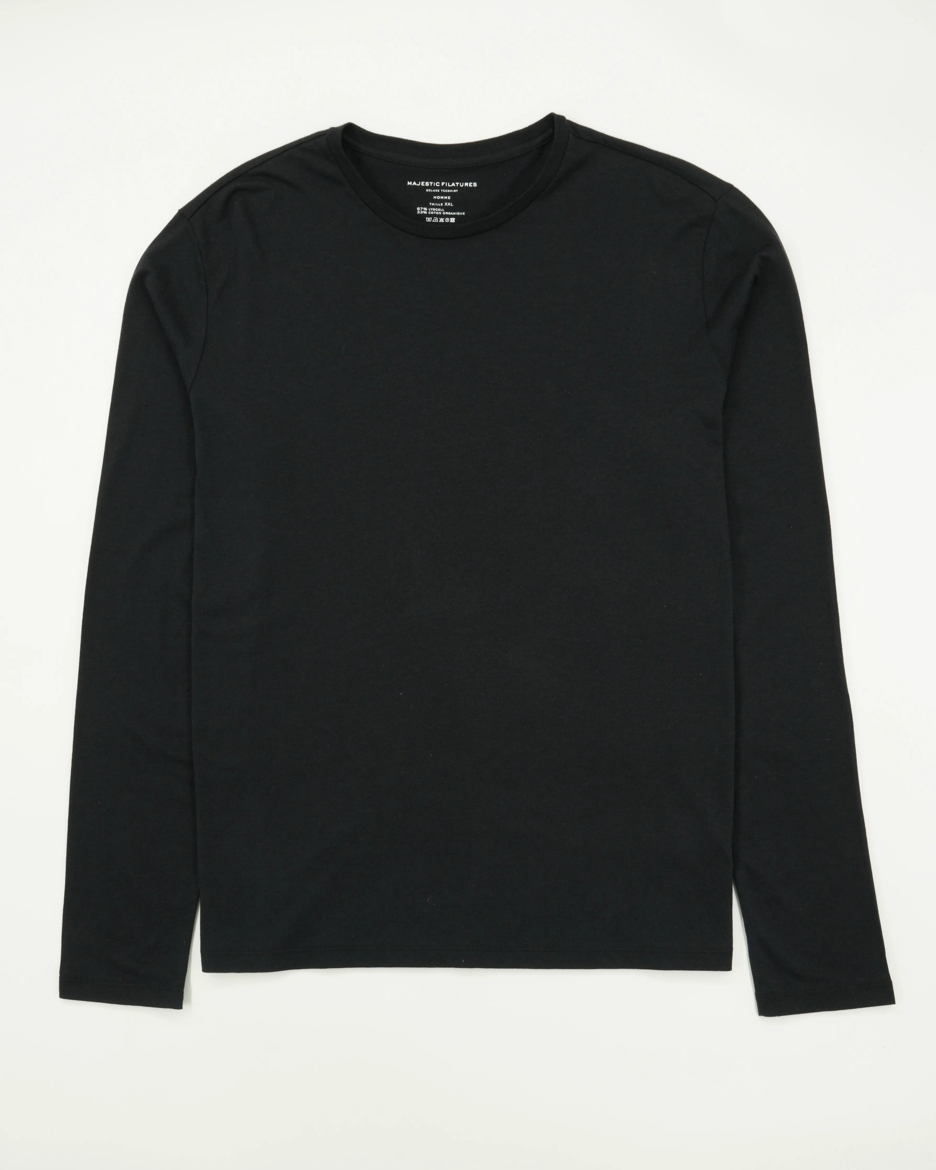 Majestic Filatures T-Shirt Lyocell Cotton Black