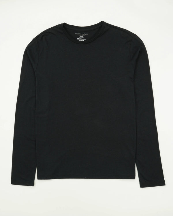 Majestic Filatures T-Shirt Lyocell Cotton Black
