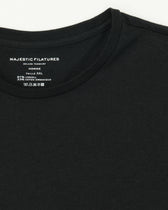 Majestic Filatures T-Shirt Lyocell Cotton Black