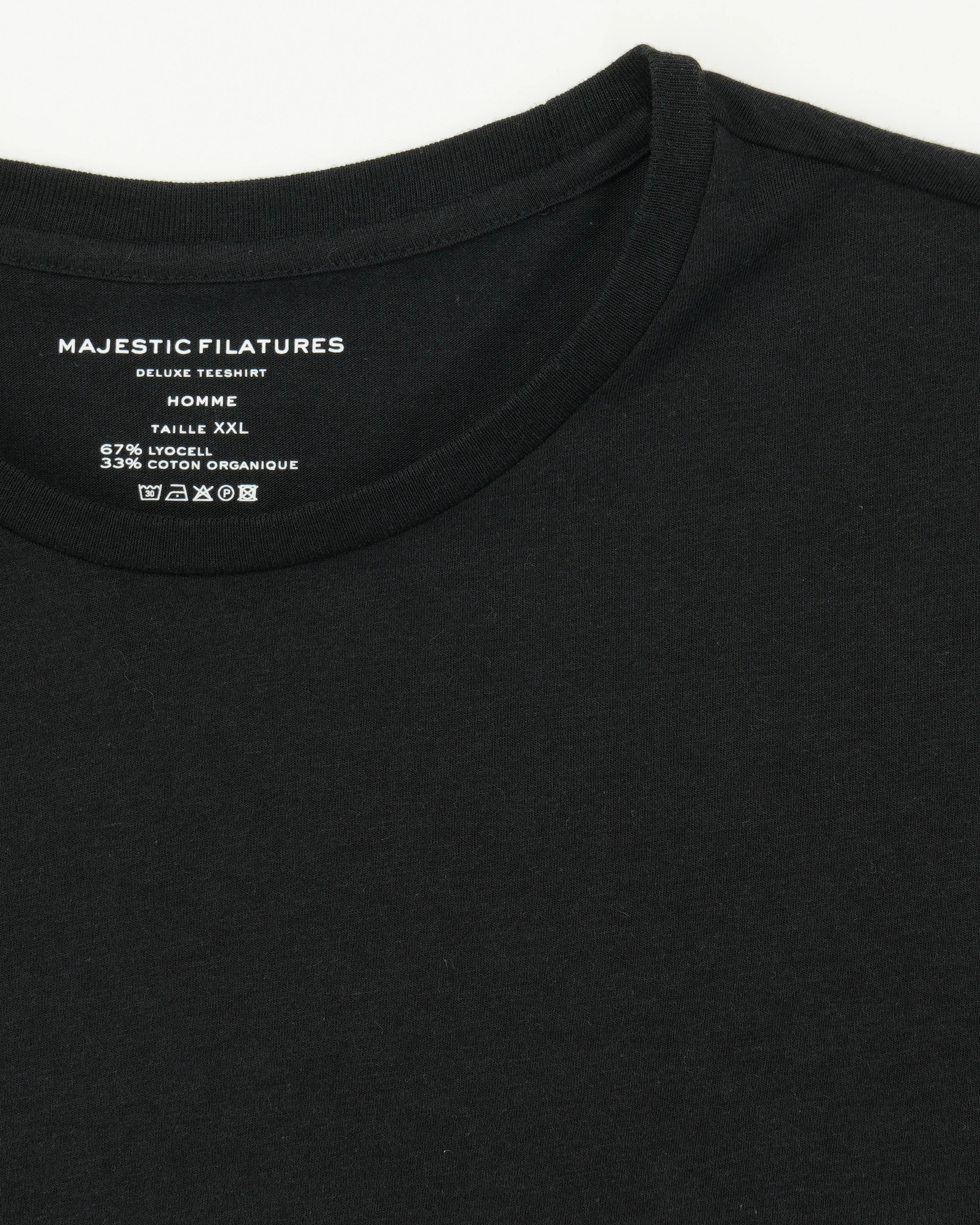 Majestic Filatures T-Shirt Lyocell Cotton Black