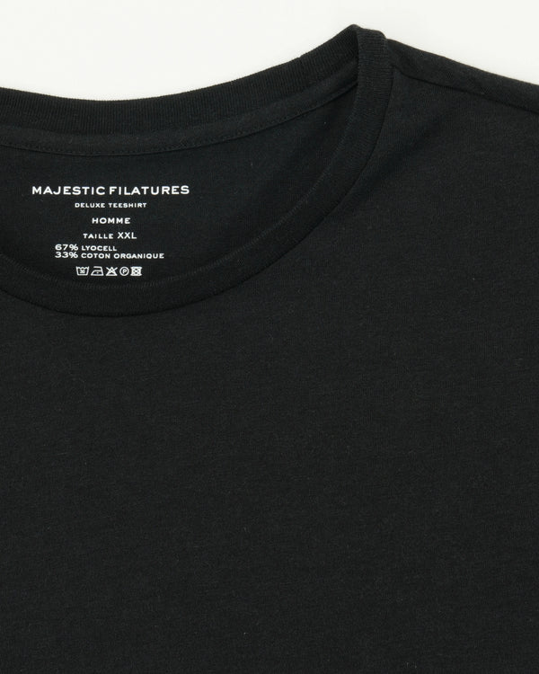 Majestic Filatures T-Shirt Lyocell Cotton Black