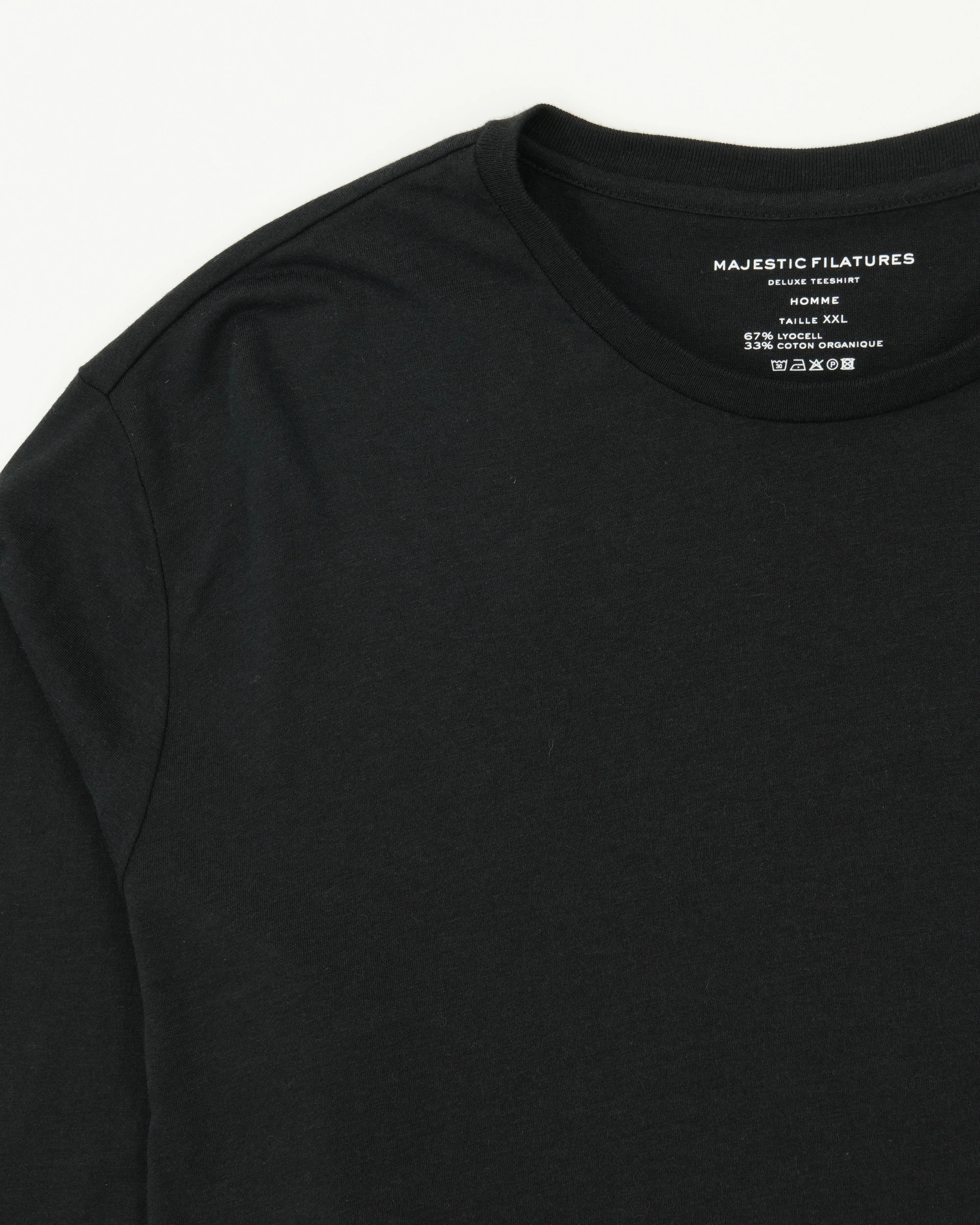Majestic Filatures T-Shirt Lyocell Cotton Black