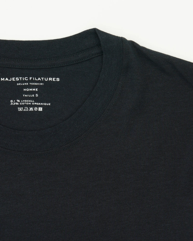 Majestic Filatures T-Shirt Lyocell Cotton Navy