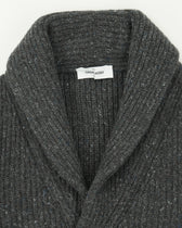 Gran Sasso Shawl Cardigan Wool Cashmere Dark Grey