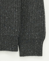 Gran Sasso Shawl Cardigan Wool Cashmere Dark Grey