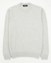 Gran Sasso Crewneck Felted Cashmere Light Grey