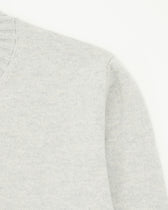 Gran Sasso Crewneck Felted Cashmere Light Grey