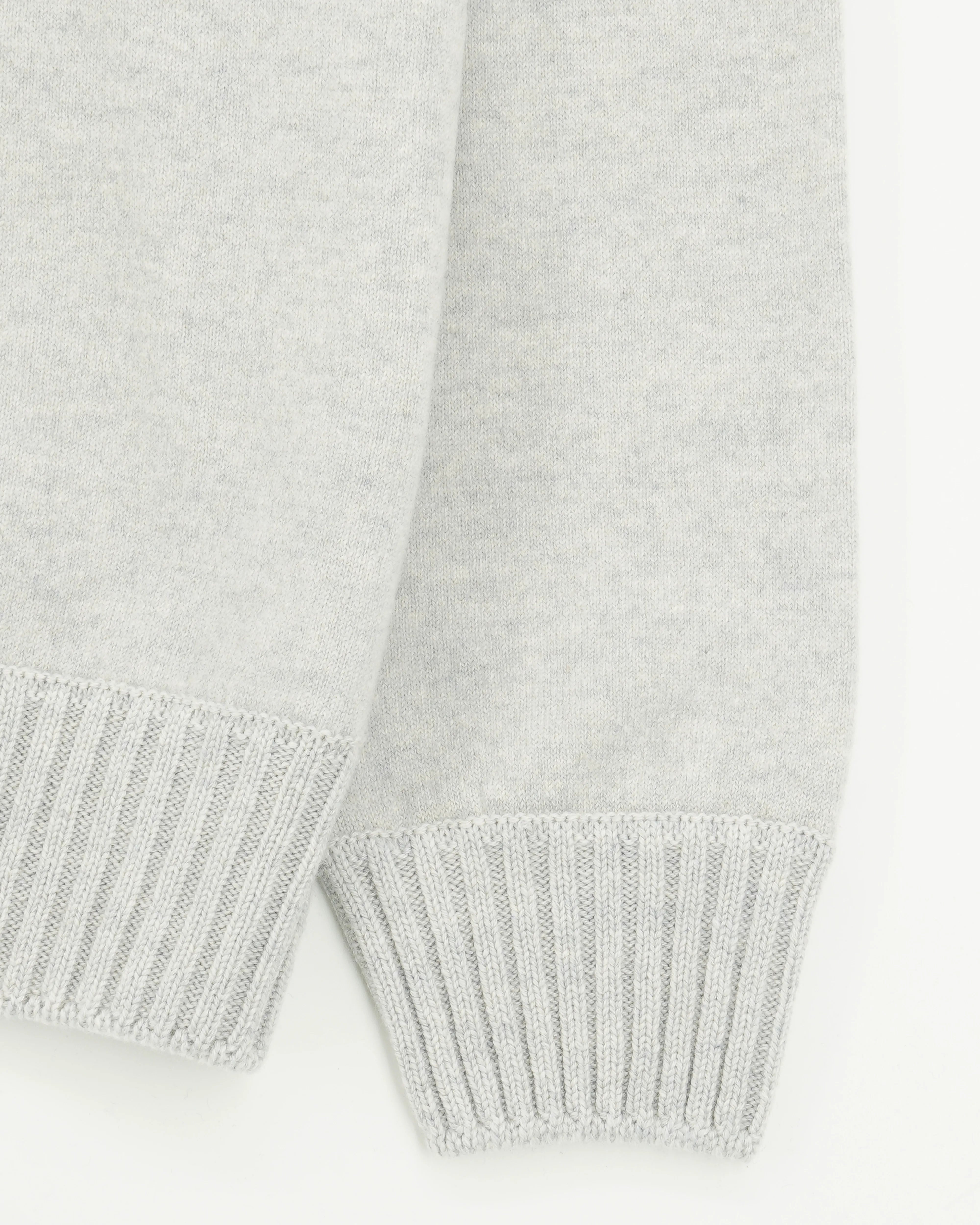 Gran Sasso Crewneck Felted Cashmere Light Grey