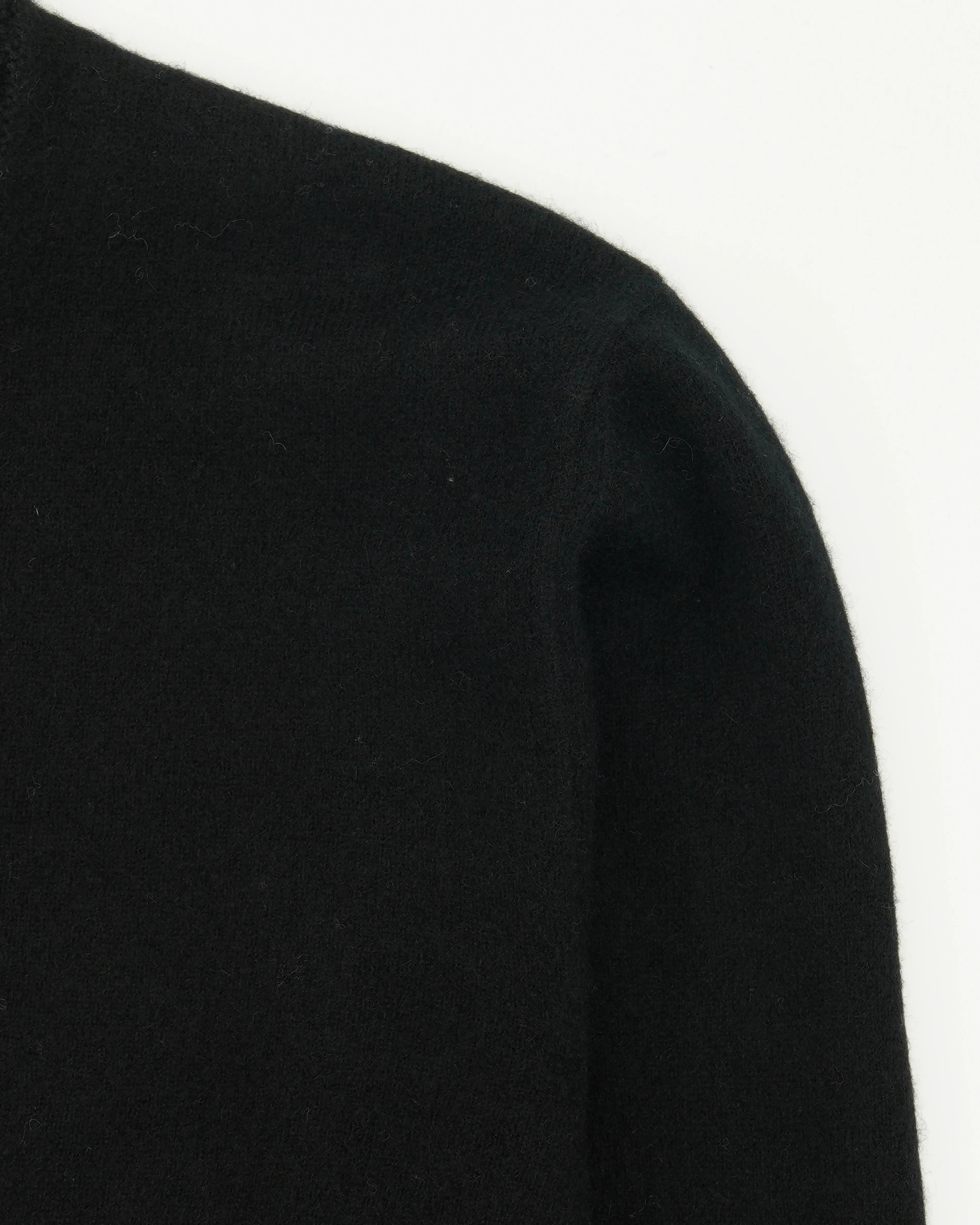 Gran Sasso Full Zip Felted Cashmere Black