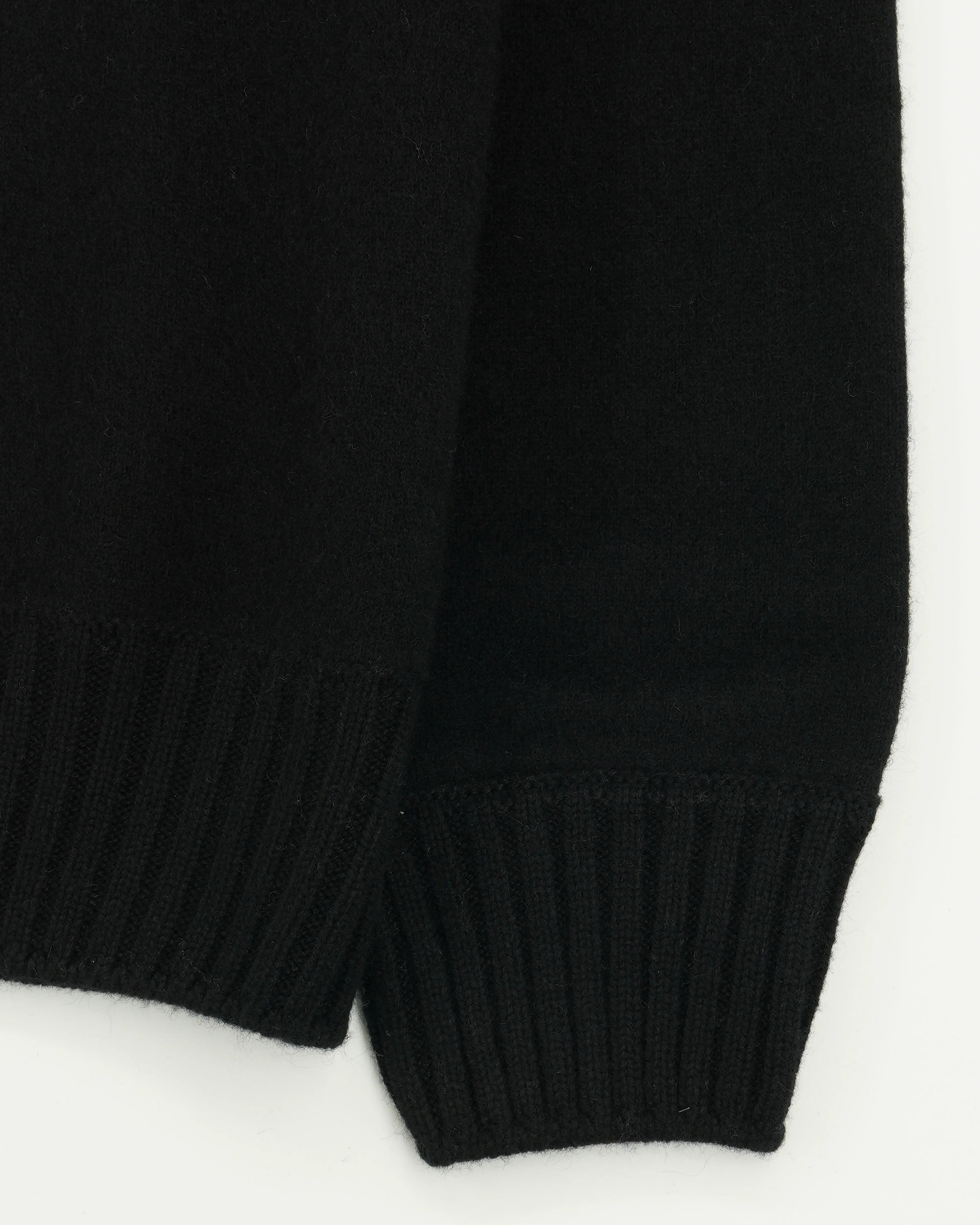 Gran Sasso Full Zip Felted Cashmere Black