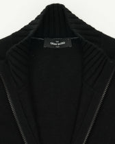 Gran Sasso Full Zip Felted Cashmere Black